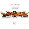 thumbnail image 5 of Ornativity Maple Leaves Candle Holder Thanksgiving Multi-Colored Metal Prop with Pinecones & Acorns, 5 of 7