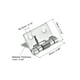 thumbnail image 2 of Bisagras de resorte Uxcell, bisagra autoclosed de acero inoxidable 304 de 1" para muebles, paquete de 4, 2 of 5