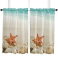 thumbnail image 5 of Summer Beach StarShell Curtain Home Decoration Living Room Short Curtains Window Treatments For Kitchen Bedroom, 5 of 6