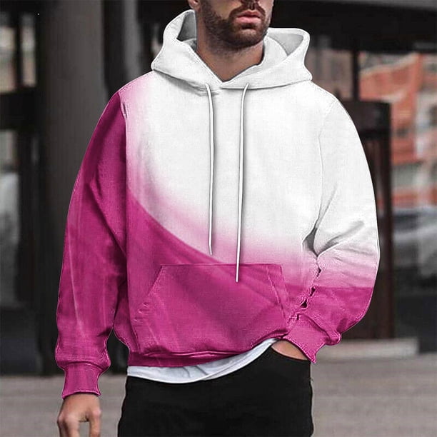 Sudadera con capucha para hombre, estilo casual, con cuello redondo, estampado, manga larga, blusa de poliéster