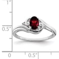 thumbnail image 2 of Primal Silver Sterling Silver Rhodium Diamond and Garnet Ring, 2 of 4