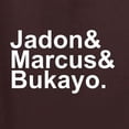 thumbnail image 3 of Wild Bobby, Jadon & Marcus & Bukayo, Sports, Women Tri-Blend Racerback Tank Top, Brown, Small, 3 of 5