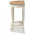 thumbnail image 5 of Allora Contemporary Console Table in White and Natural Brown, 5 of 8