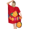 thumbnail image 2 of HAPPY BAY Women's Beachwear Swimsuit Coverups for Women Summer Swim Beach Dress Cover ups for Swimwear Women Loose Party Bathing Suit 1X-2X Floral, Red, 2 of 3