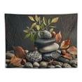 thumbnail image 5 of Orinice Rocks Leaves Nuts Tapestry Wall Hanging Unique Style for Home Decor Living Room Bedroom Apartment Farmhouse Dorm 40x30inch, 5 of 6