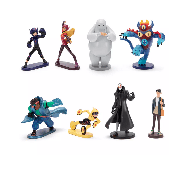 Disney Parks Big Hero 6 Hiro Baymax Tadashi Figurine Playset Toy