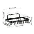 thumbnail image 2 of Pedty 1X Shelf, 1X Sticker，Drain Rack Shower Wall Soap Dish Holder Wall Mounted Draining Soap for Bathroom Tile Rectangle Bar Soapdish With Perforation Replacement for Suction Soapholder, 2 of 8