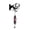 D, variant on HHJZPR Halloween Metal Dead Tree Branch Hanging Bell Decor, 7.87in No Drill Acrylic Ghost Black Cat Silhouette Wind Chime Ornament, Gothic Front Door Wall Hanging Decor