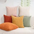 thumbnail image 5 of Funda de almohada de pana de color sólido, blanca, verde, mullida, retro, decorativa, para el hogar, funda de cojín para sofá y dormitorio, 5 of 5