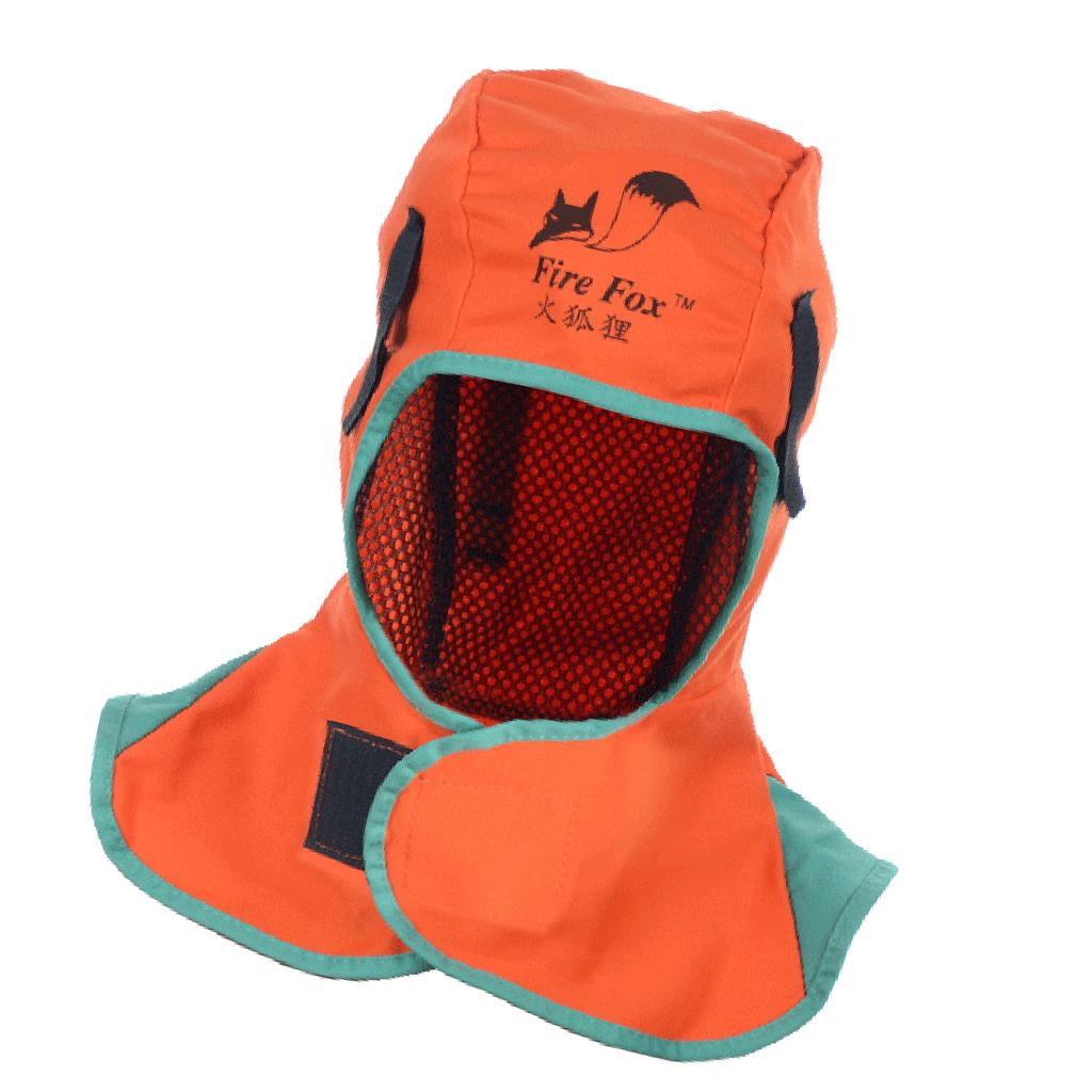 Miulika 3Pcs (2xOrange&1) Washable Flame Retardant Helmet Comfort Welding Neck Hood Welder Head Cap Cover 410mm