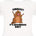 thumbnail image 4 of Inktastic Finally it's Groundhog Day Boys or Girls Long Sleeve Baby Bodysuit, 4 of 5