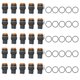 thumbnail image 1 of 25Pcs Button Switch Momentary Self Locking 5 Pin 16mm with Light 24V Set Kit for EquipmentYellow, 1 of 4