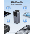 thumbnail image 4 of Batería Portatil Nexode 12,000 mAH Ugreen 100W Pantalla digital Gris, 4 of 9