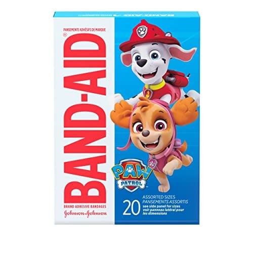 Curitas Esterilizadas Band-Aid para Niños con Personajes de Nickelodeon PAW Patrol 20 Unidades