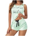 thumbnail image 1 of Birdeem Womens Spring and Summer Printed Tank Top Shorts Two Piece Casual Home Set, 1 of 7