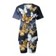 thumbnail image 4 of ICHUANYI Clearance Women Fashion V-Neck Blouse Short Sleeve Tops Shorts Casual Suit Sets(White, S) ICHUANYI WER2023081016697, 4 of 4
