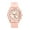 Pink, variant on Analog Quartz Silicone Watch for Men Women: Bar Scale Three-Eye Decorative Dial Silicone Strap Sports Watch