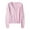 Pink, variant on Clearance! Womens Tops Ladies' Solid Tone Buttoned Mercerized Cotton Loose Sweater with Cardigan Jacket Plus Size Tops for Women Pink,3Xl