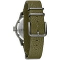 thumbnail image 2 of Bulova Men's Military Hack Automatic Green Leather Strap Watch 98A255, 2 of 3