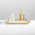 thumbnail image 2 of Glass Vanity Tray for Bathroom or Vanity Storage - Holds Cosmetics, Makeup Brushes, Jewelry, Soap, and Room Sprays, 2 of 3