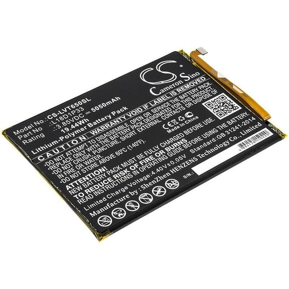 L18D1P33 Battery for Lenovo PB-6505M Tab V7, 5050mAh - sold by smavco