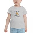 thumbnail image 2 of Feed Me and Tell Me I'm Pretty Funny Toddler T Shirts for Boys Girls (Gray, 4T), 2 of 5