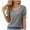 Gray, variant on Fesfesfes Womens Tops Womens Spring/Summer Fashion Casual Loose V-neck Short Sleeve Womens Top Short Sleeve Undershirts for Women XL(US:10)