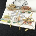 thumbnail image 4 of attractions Touristiques Chinoises Marque-Pages Pendentifs en Acier Inoxydable, Pages de Lecture annotations Marque-Pages, Étudiants Utilisant du Texte Classique SQ0678, 4 of 6