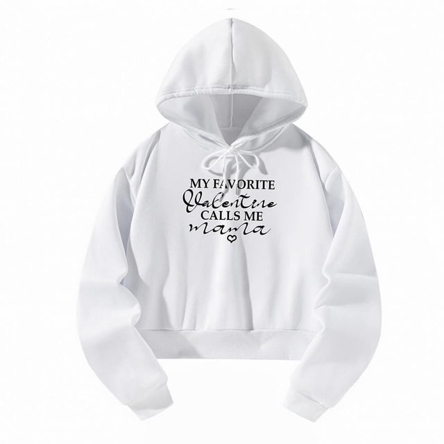 Sudadera con capucha con cordón para mujer, sudadera con capucha, ajuste holgado, estampado M