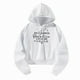 thumbnail image 1 of Sudadera con capucha para mujer con cordón, sudadera corta, sudadera con estampado de calle, manga larga, jersey con capucha L, 1 of 8