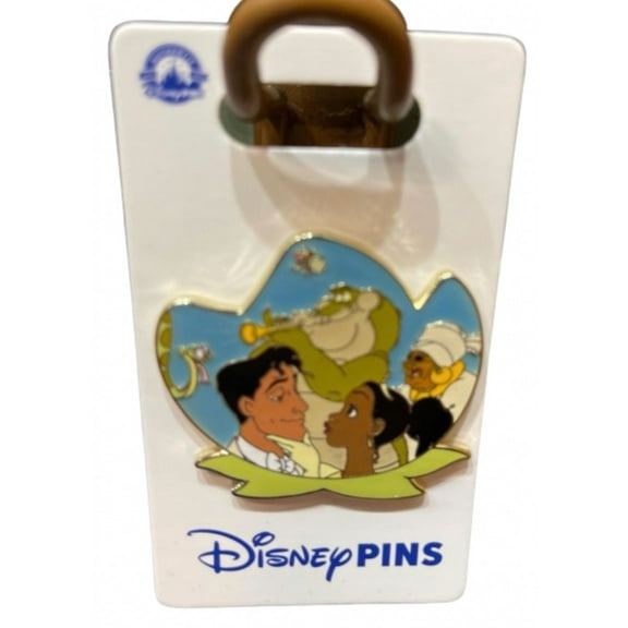 Disney Parks Princess Tiana and the Frog Kiss Prince Pin New with Card