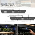 thumbnail image 3 of Lanbo 130 Bottle Built-in Dual Zone Wine Refrigerator 24 inch Width, 3 of 16