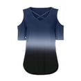 thumbnail image 5 of Scyoekwg Women Basic Tops Trendy Going Out Tops Short Sleeve Womens Summer Fashion Lightweight Loose Ladies Blouses Dressy Casual, 5 of 5