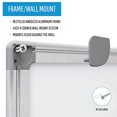 thumbnail image 3 of Bi-Silque Visual Communication Products MA0200790 MasterVision Earth Easy-Clean Dry Erase Board- White-Silver- 18x24, 3 of 5