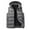 Gray, variant on Wrtxtat Men's Puffer Vests Winter Midweight Warm Sleeveless Outerwear with Pockets Solid Color Drawstrings Hooded Puffer Vest Big and Tall Gray L