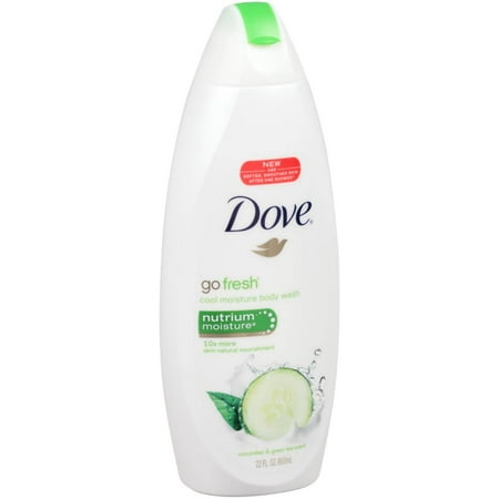 Dove Cool Moisture Body Wash, 22 Fluid Ounce - 4 per