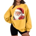 thumbnail image 1 of Birdeem Chandail en Molleton de Noël à Col Rond en Polaire Fine pour Femmes, Manches Longues, Coupe Ample, Chandails en Molleton de Noël pour Femmes, Hauts de Noël pour Femmes, 1 of 5