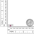 thumbnail image 4 of Gem Stone King 925 Sterling Silver Pink Moissanite and White Lab Grown Diamond Engagement Wedding Anniversary Ring for Women (0.59 Cttw, Round 5MM, Available in Size 5, 6, 7, 8, 9), 4 of 6