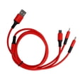 thumbnail image 4 of El cable multi del cargador, 3 en 1 cable líquido del cargador del cable USB aumentó durabilidad, 4 of 8