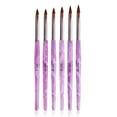 thumbnail image 4 of Soidarity 6 Pieces Nail Brush Set Flexible Gentle Appearance Gel Pen Painting Plastic Bright Tools DIY Elegant Nib Thin 6 piezas 5Conjunto, 4 of 6