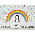 thumbnail image 2 of Masterfunk Collective 24x18 Gold Ornate Wood Framed with Double Matting Museum Art Print Titled - No Rain No Rainbow, 2 of 4