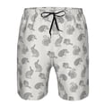 thumbnail image 4 of Kdxio Hand Drawn Squirrel Pattern Mens Casual Shorts - Drawstring Summer Beach Sports Shorts for Men, 4 of 9