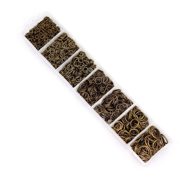 Guardurnaity Anillos de salto para hacer manualidades, anillo , artesanía cerrada, accesorios de joyería DIY, Kit de decoración, accesorios de Accesorios de disfraces Bronce