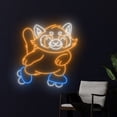 thumbnail image 2 of Handmadetneonsign Raccoon Roller Skate Neon Sign, Funny Raccoon LED Art Decor, Rolling Skate Wall Decor, 2 of 5