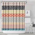 thumbnail image 2 of Waterproof Abstract Art Vintage Shower Curtain 72x84 Inch Boho Style Polyester Unique Shower Curtain for Bathroom Hotel Home Decor with 12 Plastic Hooks, 2 of 5