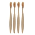 thumbnail image 2 of Toothbrushes 8 In 1 Bamboo Toothbrushes Cleaning Gum Sustainable Soft Bamboo Toothbrushes Brown, 2 of 6