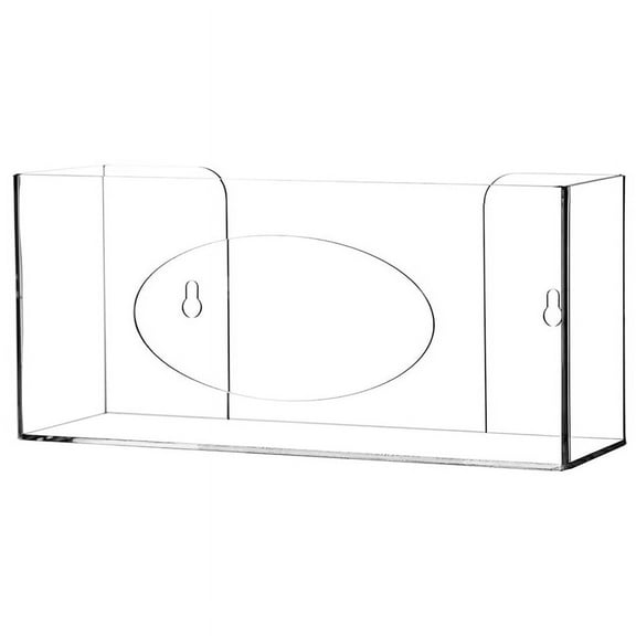 TOP! Glove Box Holder Dispenser Wall Mount, Acrylic Gloves Clear Disposable Rack