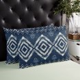 thumbnail image 3 of Waterproof Outdoor Throw Pillows with Inserts 12"x20" Set of 2,Navy Blue Soft Decorative Pillowcases for Couch Bedroom,Vintage Tribal Abstract Geometric Tie Dye Art Pillow Covers for Sofa Living Room, 3 of 8