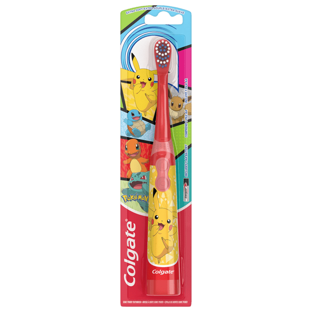 Colgate Kids Powered Vibrating Toothbrush, Pokemon