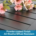 thumbnail image 4 of Sophia & William Patio Square E-coated Black Metal Side Table, 4 of 5